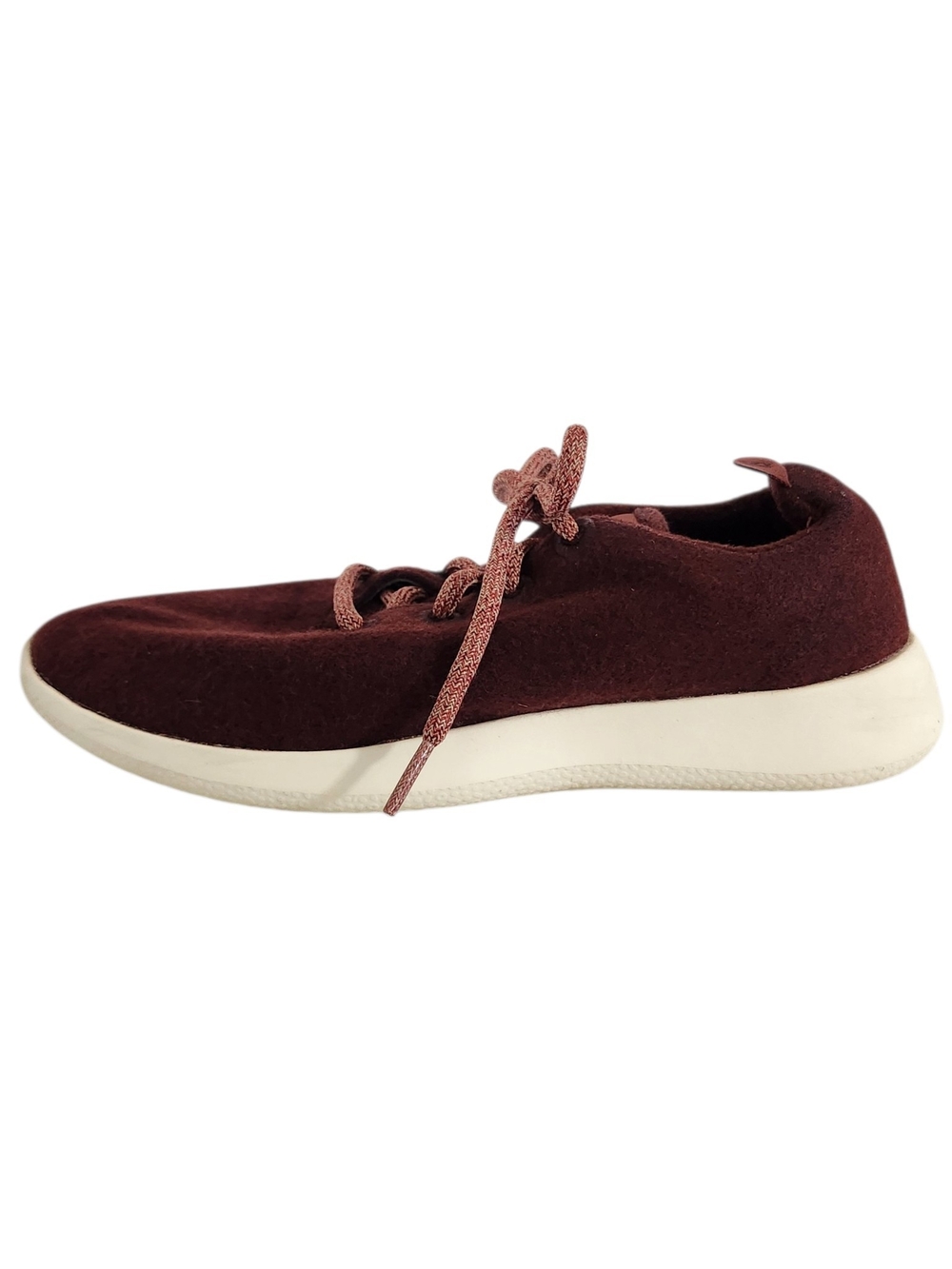 Allbirds Burgundy Wool Runner Lace Up Sneakers Size 8